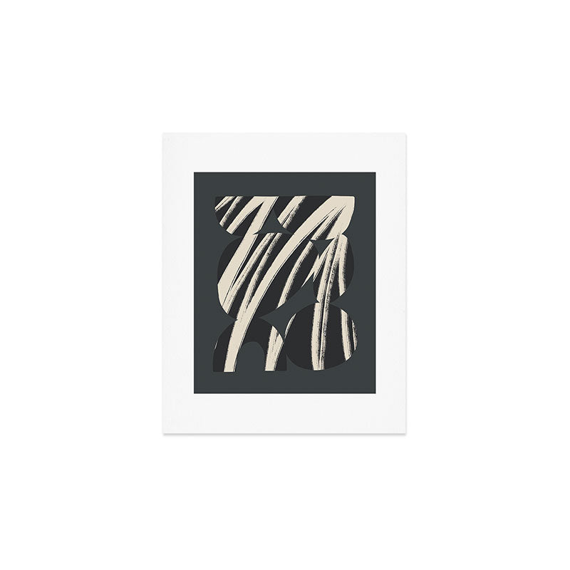 Bold Shapes NO.3 | Black Art Print Gallery Image 1