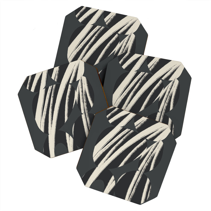 Bold Shapes NO.3 | Black Coaster Gallery Image 1