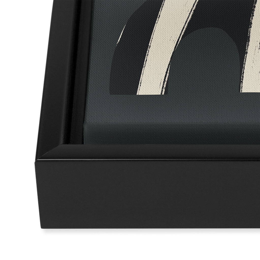 Bold Shapes NO.3 | Black Framed Canvas Print Gallery Image 3