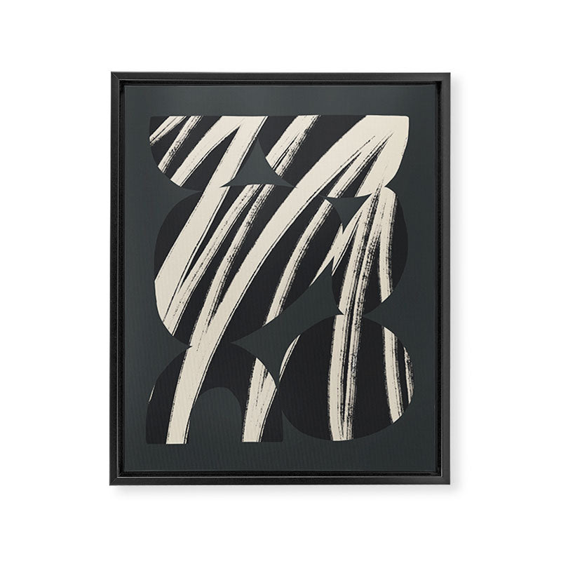 Bold Shapes NO.3 | Black Framed Canvas Print Gallery Image 6