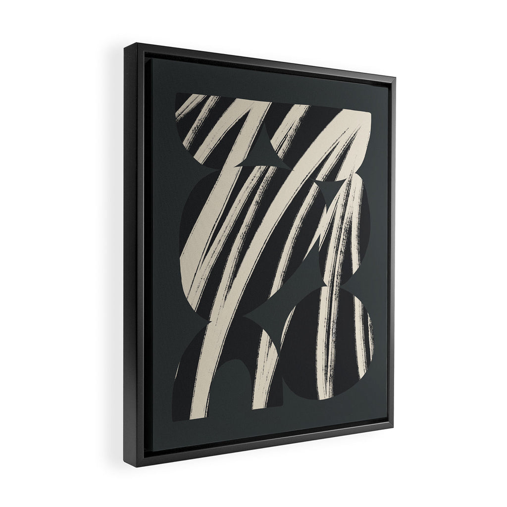 Bold Shapes NO.3 | Black Framed Canvas Print Gallery Image 2