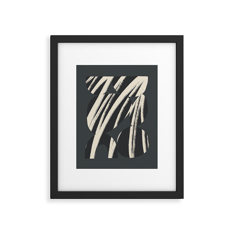 Bold Shapes NO.3 | Black Framed Art Print Gallery Image 4