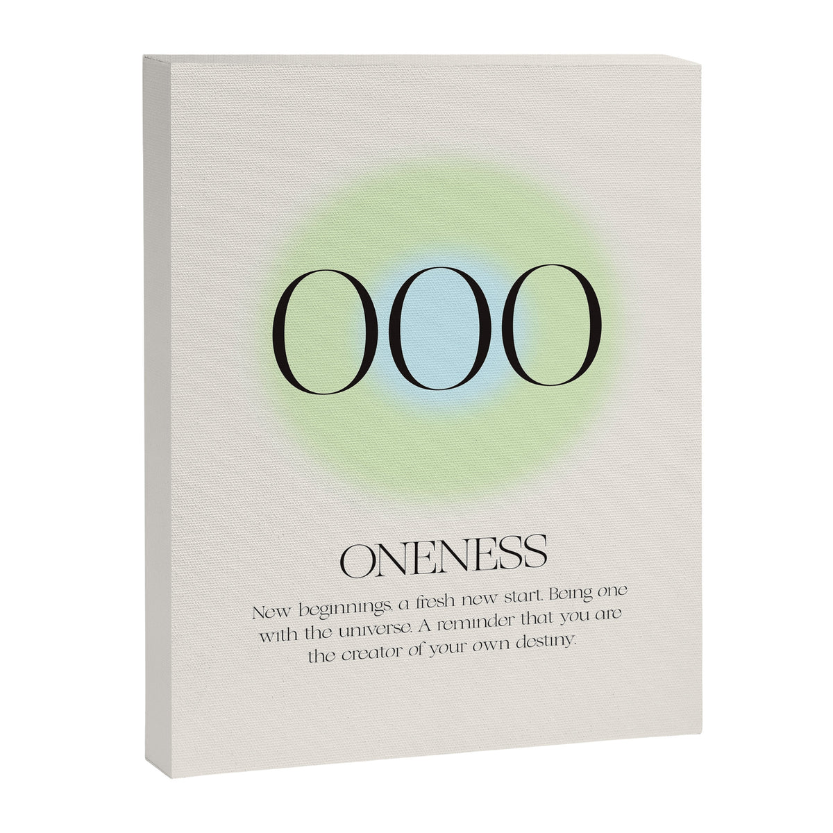 Angel Number 000 | Oneness Canvas Print Gallery Image 6