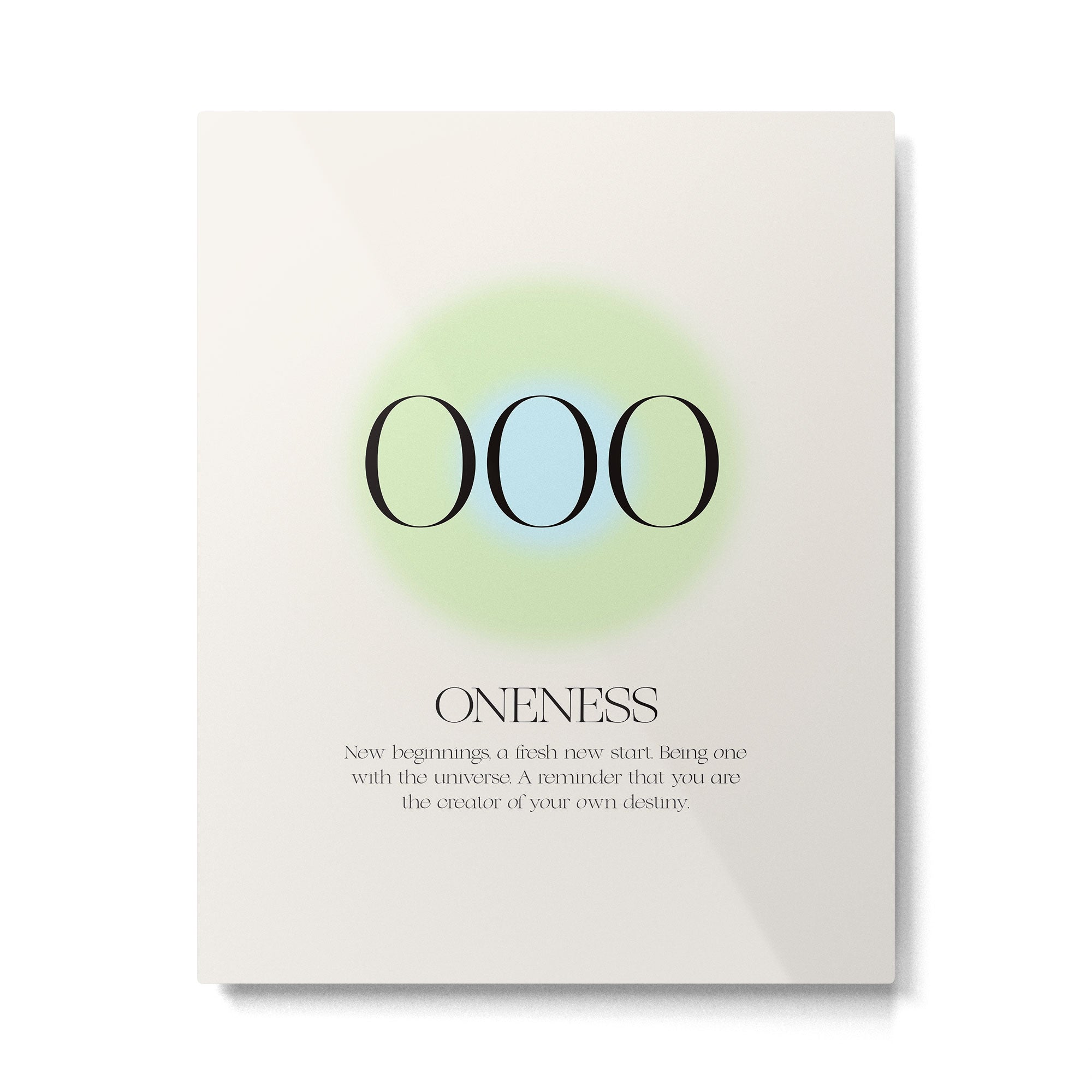 Angel Number 000 | Oneness Metal Print Gallery Image 4
