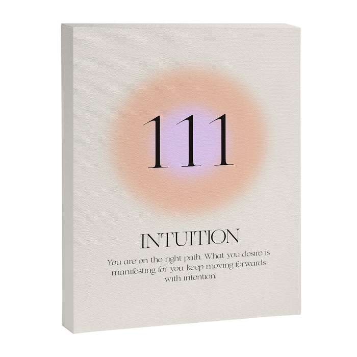 Angel Number 111 | Intuition Canvas Print Gallery Image 1
