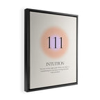 Angel Number 111 | Intuition Framed Canvas Print Gallery Image 2