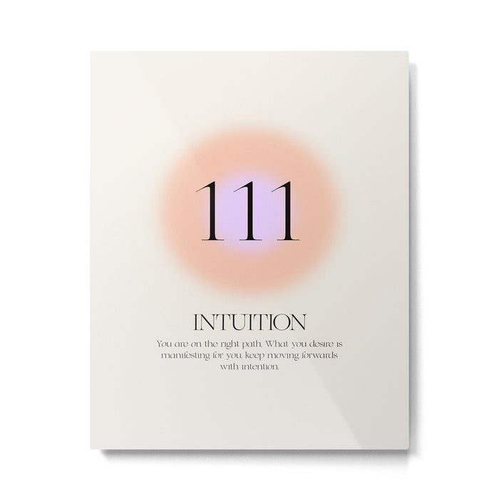 Angel Number 111 | Intuition Metal Print Gallery Image 1