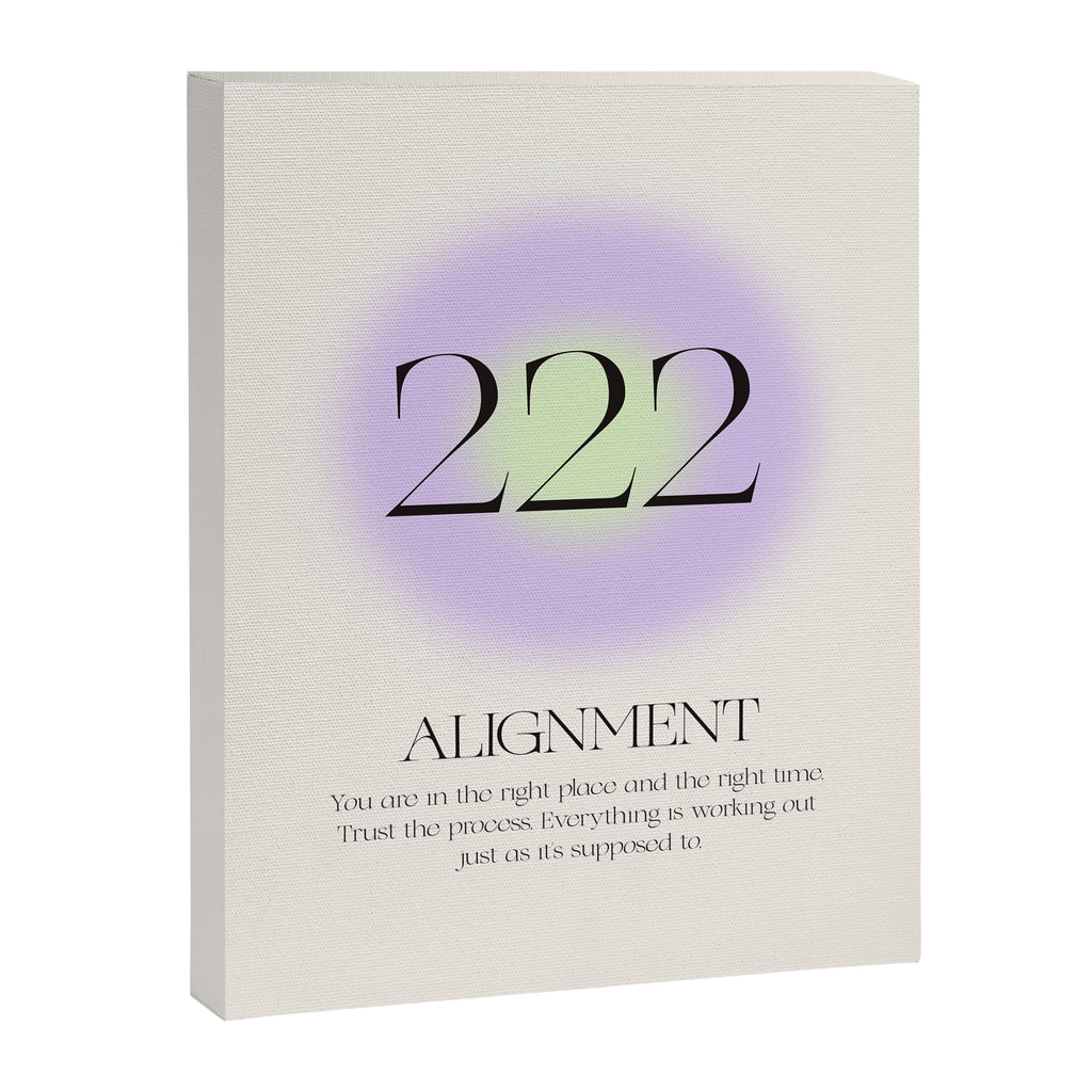 Angel Number 222 | Alignment Canvas Print Gallery Image 6