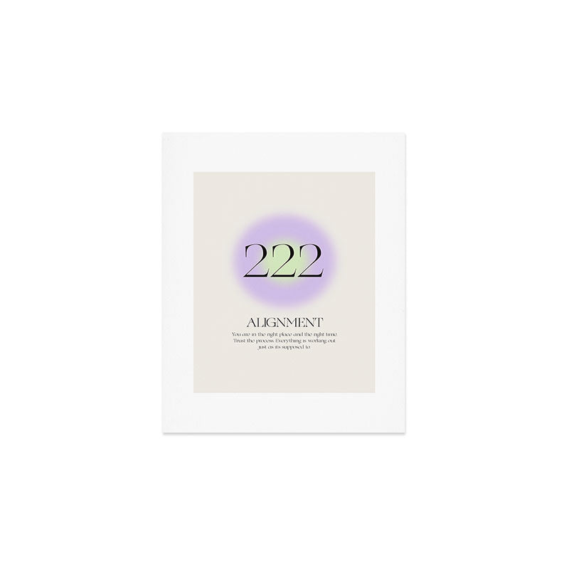 Angel Number 222 | Alignment Art Print Gallery Image 1