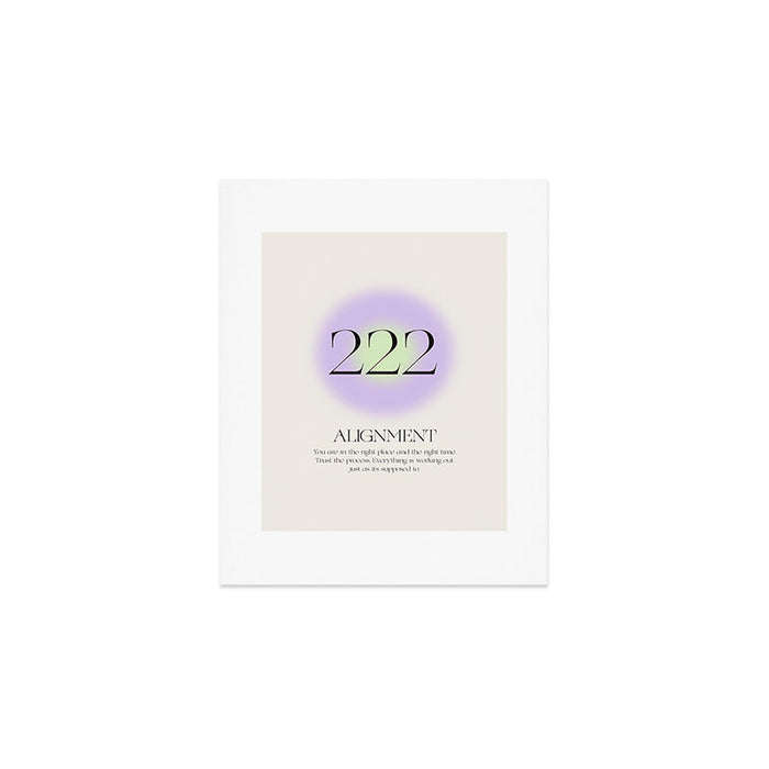 Angel Number 222 | Alignment Art Print Gallery Image 1