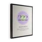Angel Number 222 | Alignment Framed Canvas Print Gallery Image 2