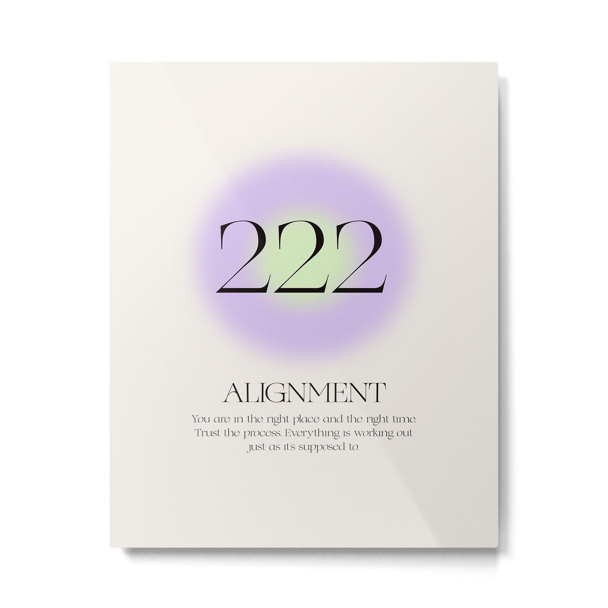 Angel Number 222 | Alignment Metal Print Gallery Image 4