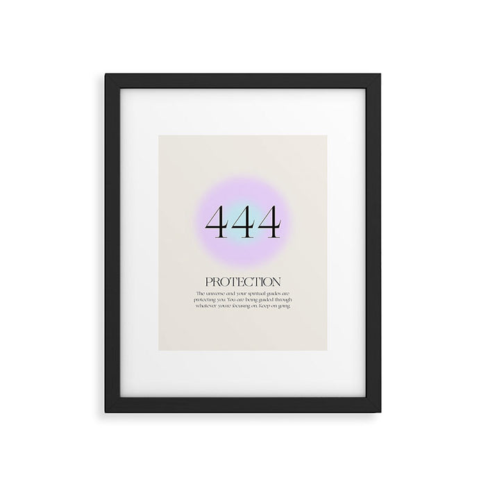Angel Number 444 | Protection Framed Art Print Gallery Image 1