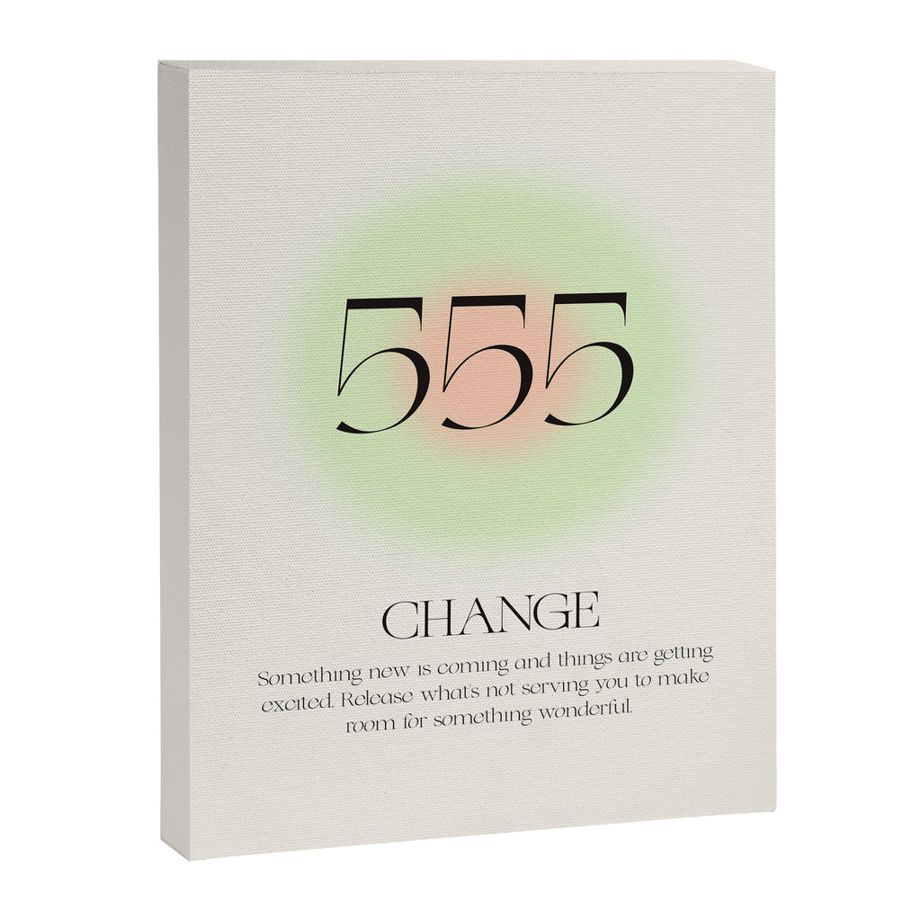 Angel Number 555 | Change Canvas Print Gallery Image 6