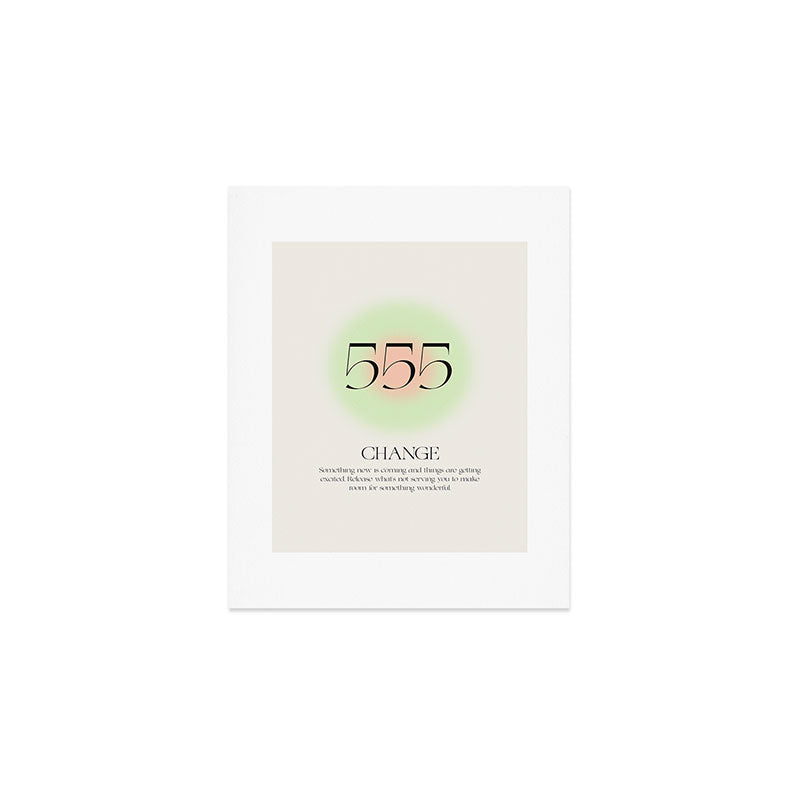 Angel Number 555 | Change Art Print Gallery Image 1