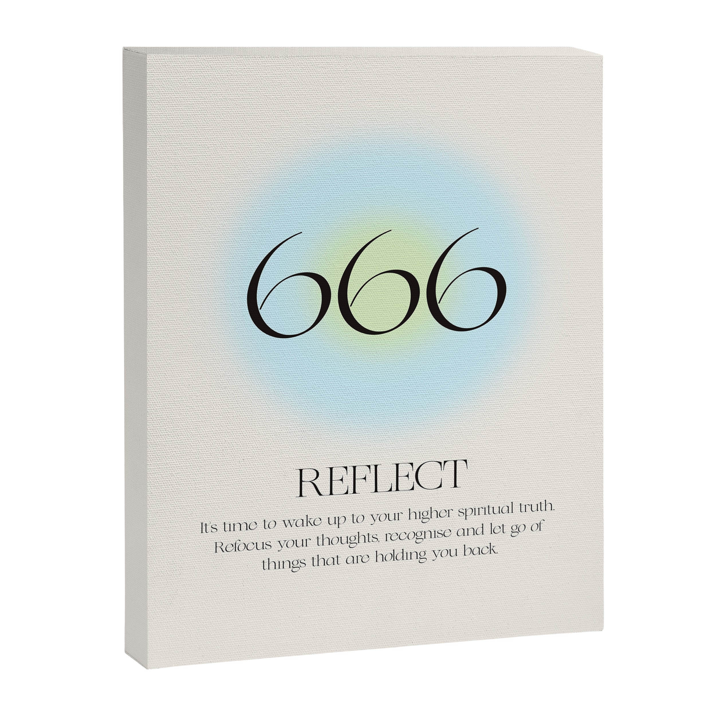 Angel Number 666 | Reflect  Canvas Print Gallery Image 6