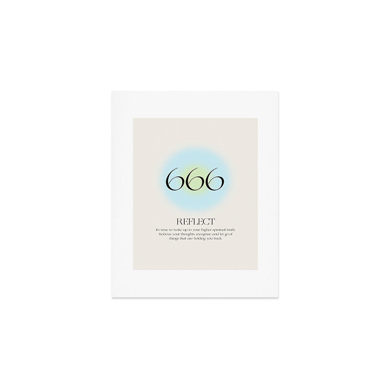 Angel Number 666 | Reflect  Art Print Gallery Image 1