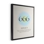 Angel Number 666 | Reflect  Framed Canvas Print Gallery Image 2