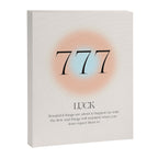 Angel Number 777 | Luck Canvas Print Gallery Image 6