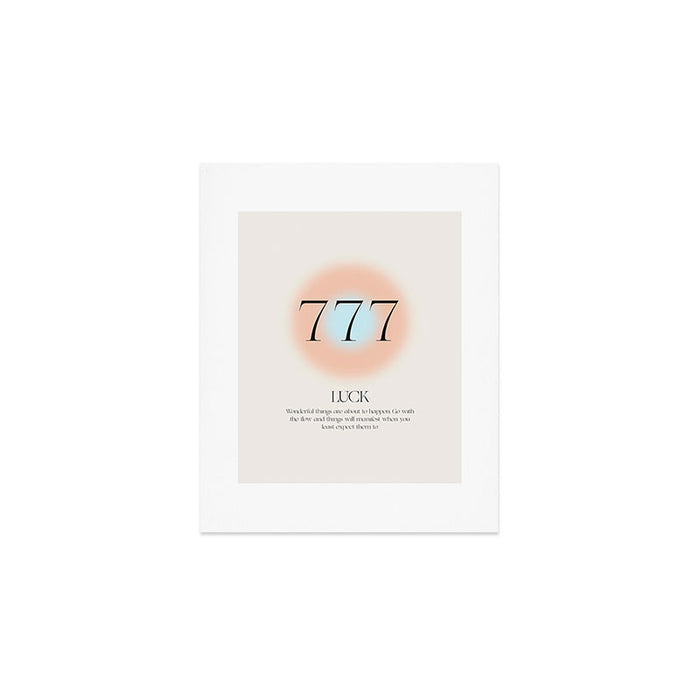 Angel Number 777 | Luck Art Print Gallery Image 1