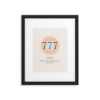 Angel Number 777 | Luck Framed Art Print Gallery Image 4