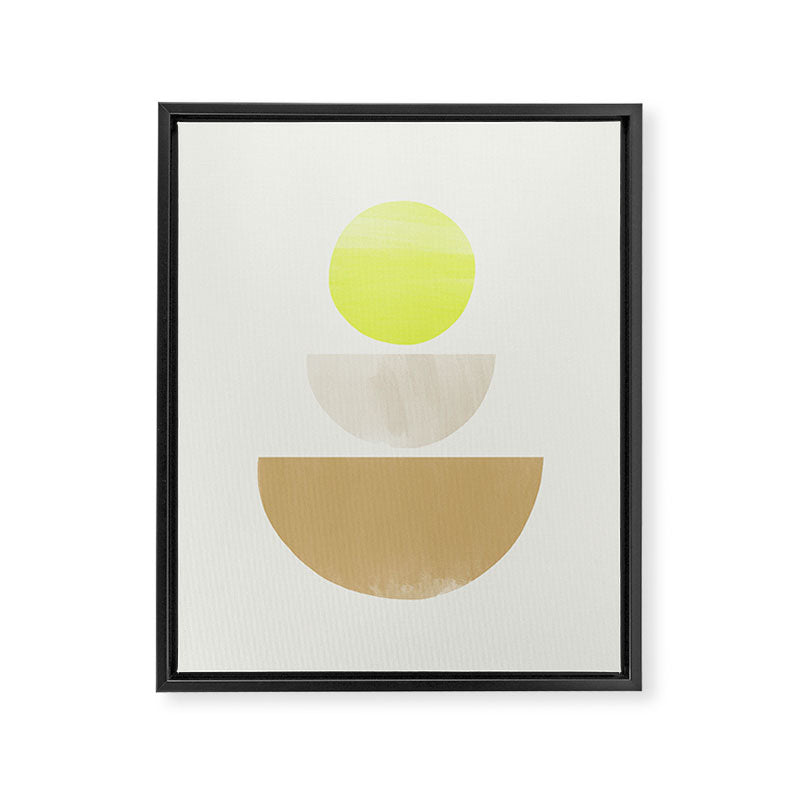 Balancing Shapes NO.1 | Neon Framed Canvas Print Gallery Image 8