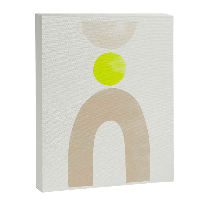 Balancing Shapes NO.3 | Neon Canvas Print Gallery Image 1