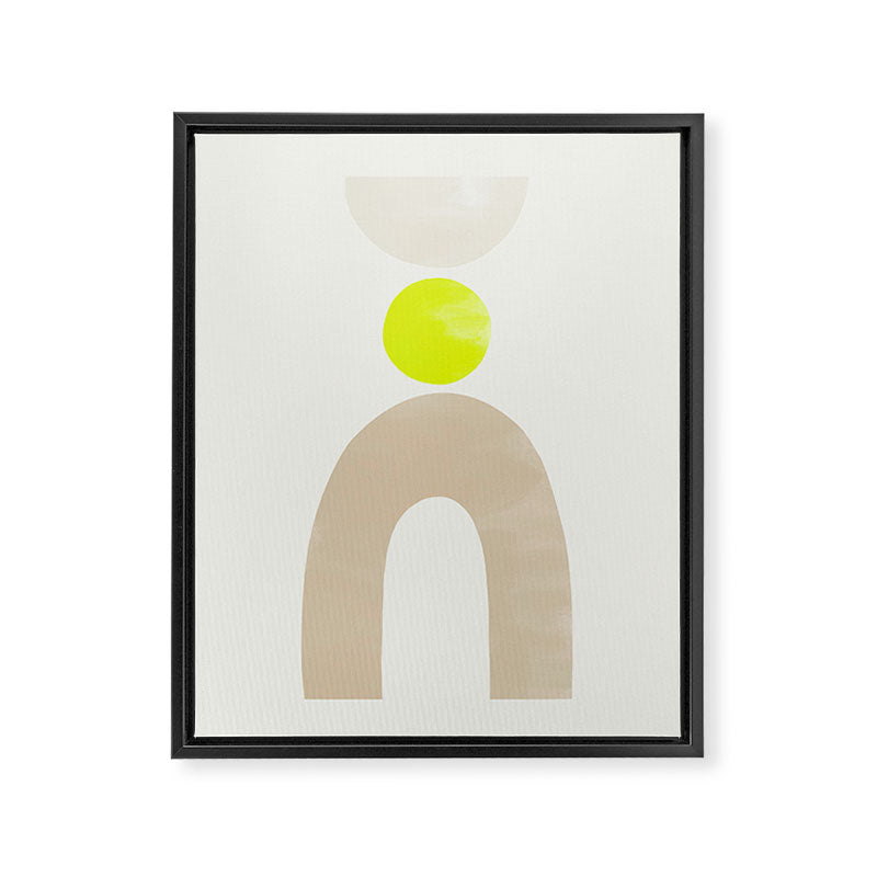 Balancing Shapes NO.3 | Neon Framed Canvas Print Gallery Image 8