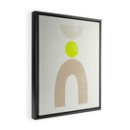 Balancing Shapes NO.3 | Neon Framed Canvas Print Gallery Image 2