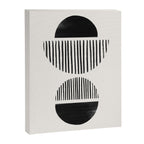 Balancing Stripes NO.1 | Black Canvas Print Gallery Image 6