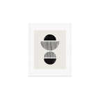 Balancing Stripes NO.1 | Black Art Print Gallery Image 1