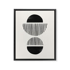 Balancing Stripes NO.1 | Black Framed Canvas Print Gallery Image 6
