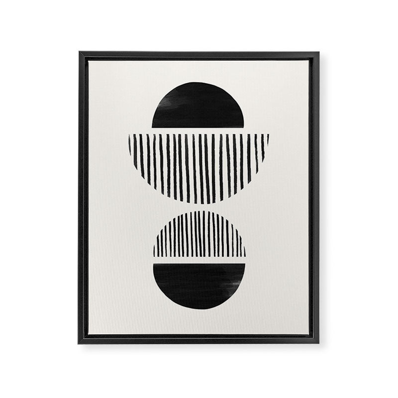 Balancing Stripes NO.1 | Black Framed Canvas Print Gallery Image 6