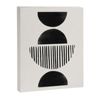 Balancing Stripes NO.2 | Black Canvas Print Gallery Image 6