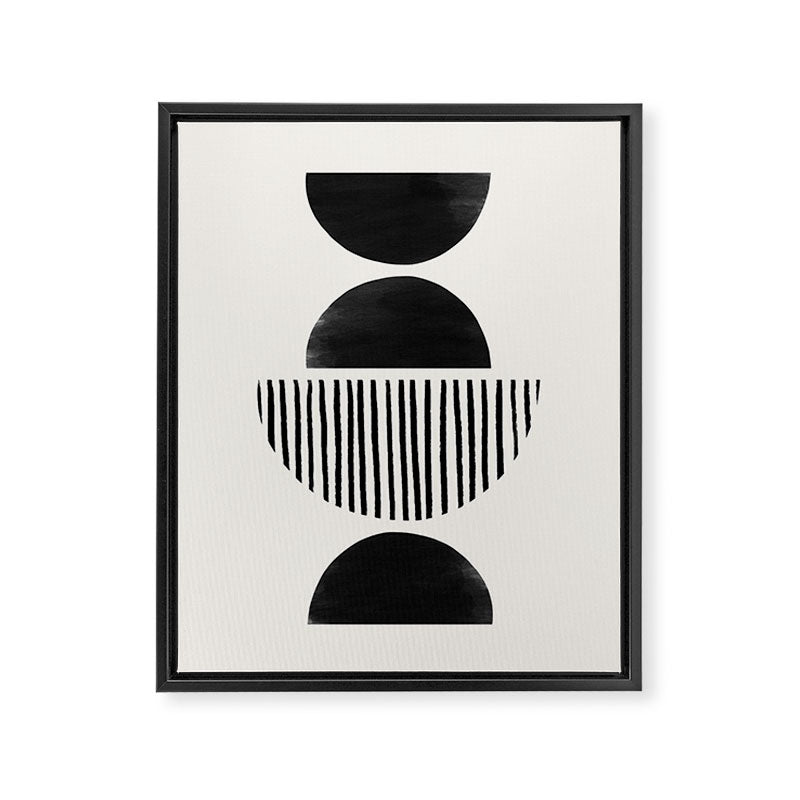 Balancing Stripes NO.2 | Black Framed Canvas Print Gallery Image 6
