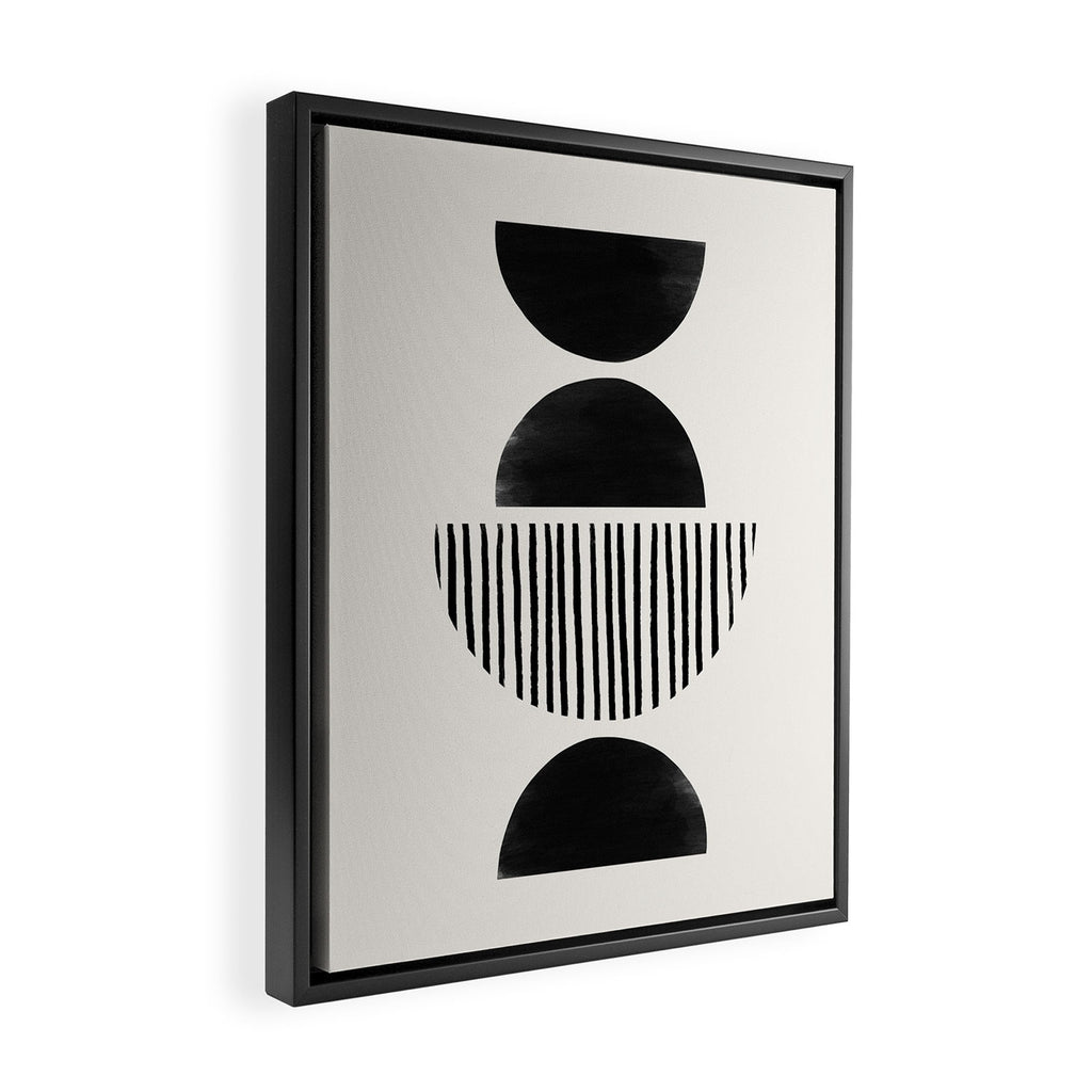 Balancing Stripes NO.2 | Black Framed Canvas Print Gallery Image 2
