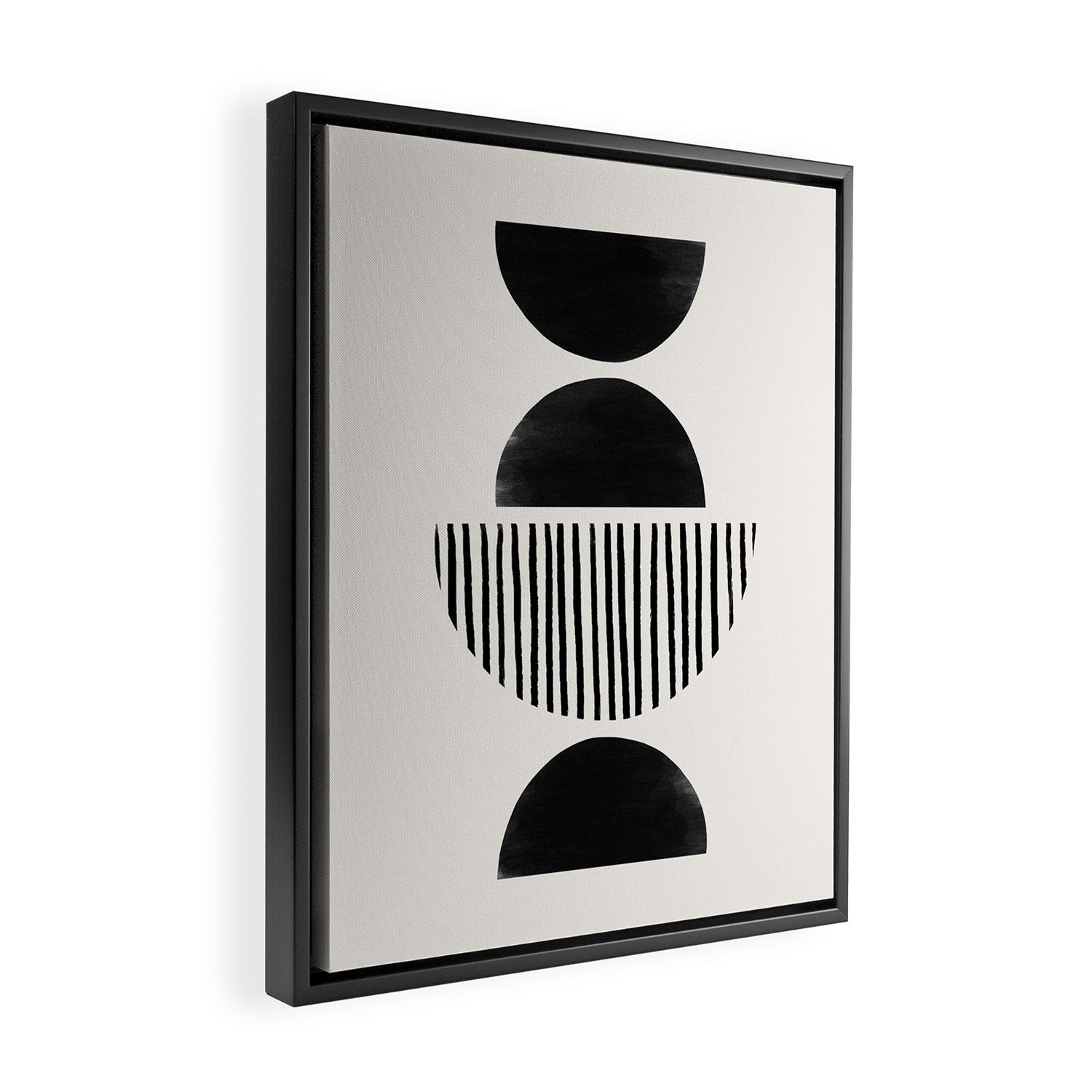 Balancing Stripes NO.2 | Black Framed Canvas Print Gallery Image 2