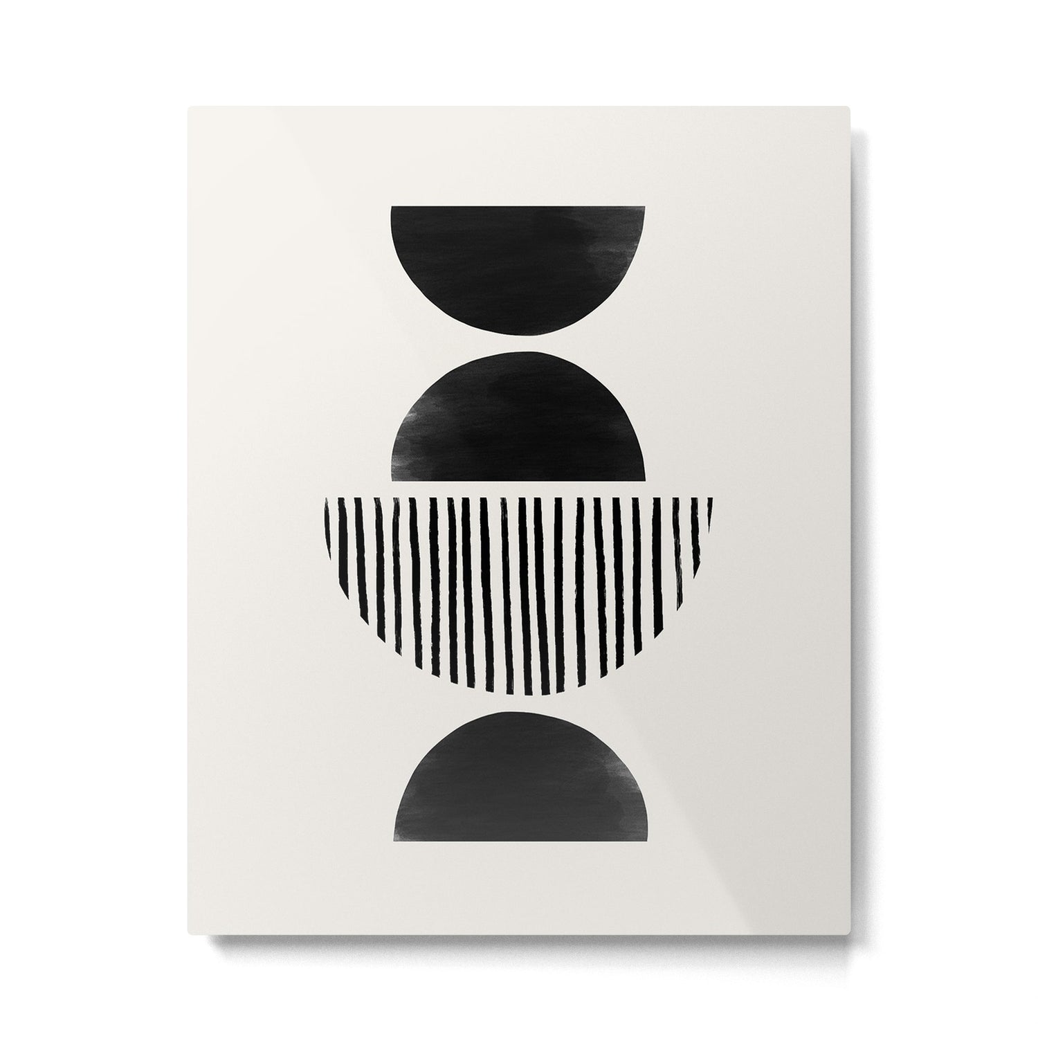 Balancing Stripes NO.2 | Black Metal Print Gallery Image 4