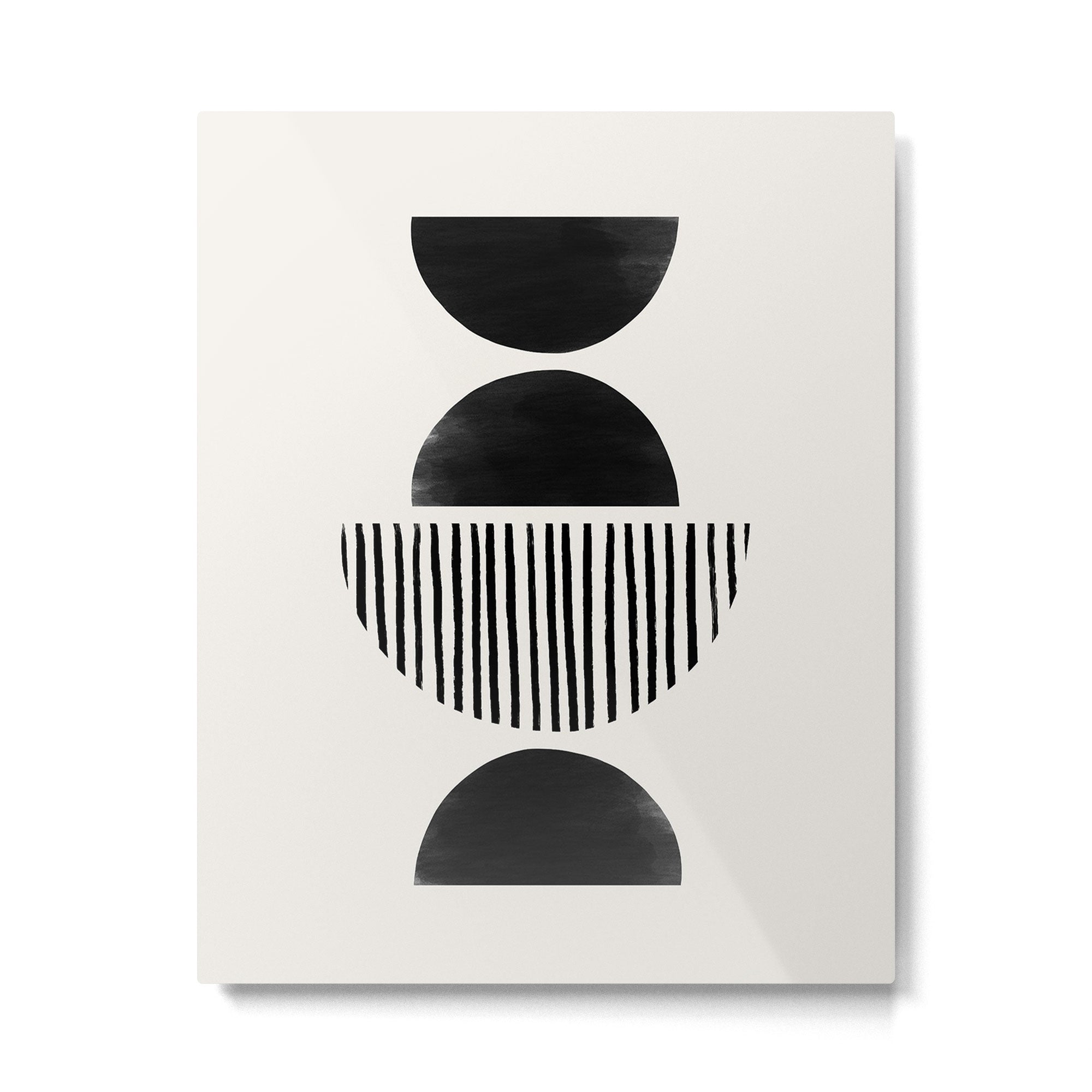 Balancing Stripes NO.2 | Black Metal Print Gallery Image 4