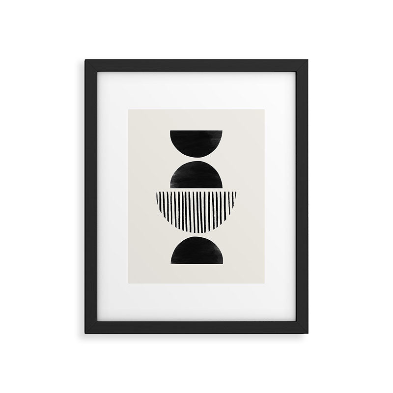 Balancing Stripes NO.2 | Black Framed Art Print Gallery Image 5