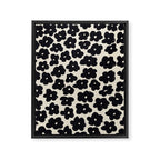 Daisies Pattern NO.1 | Black White Framed Canvas Print Gallery Image 6