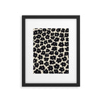 Daisies Pattern NO.1 | Black White Framed Art Print Gallery Image 5