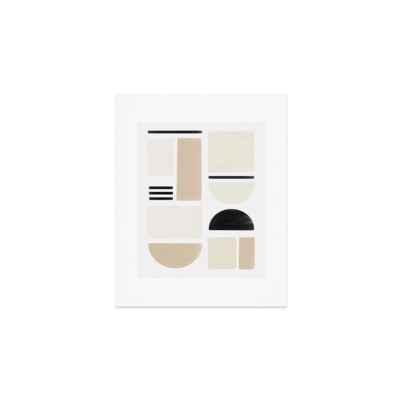 Geometrics | Black Art Print Gallery Image 1