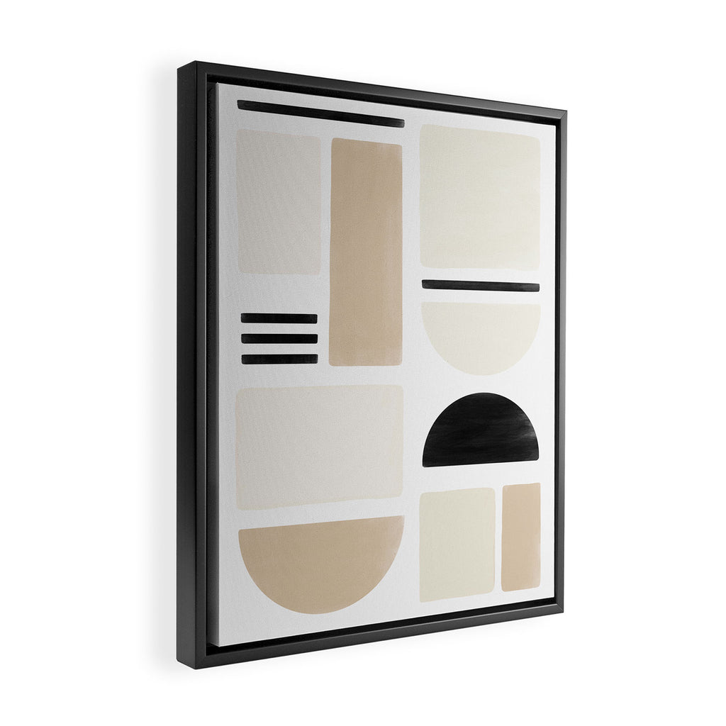 Geometrics | Black Framed Canvas Print Gallery Image 2