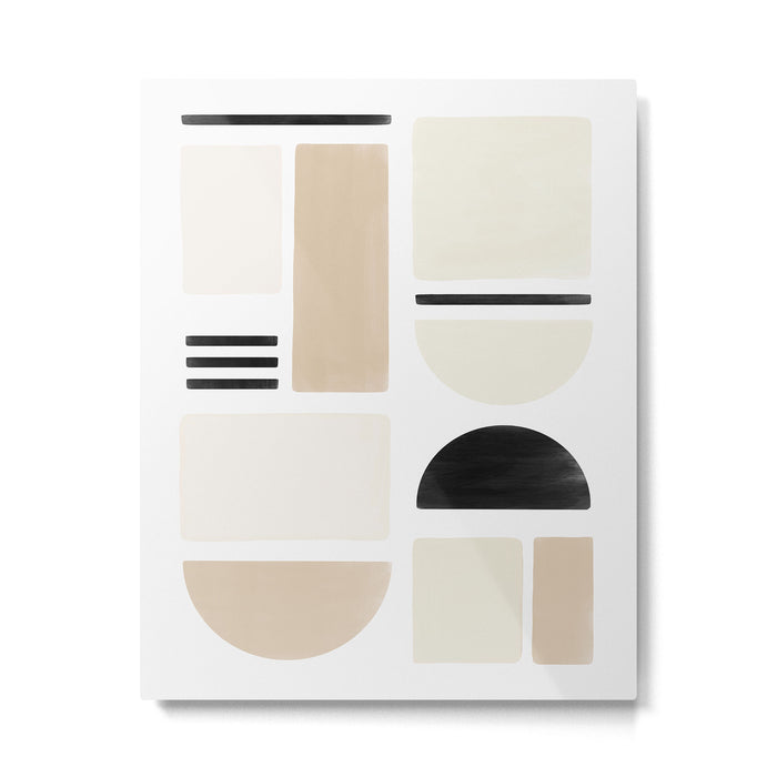 Geometrics | Black Metal Print Gallery Image 1