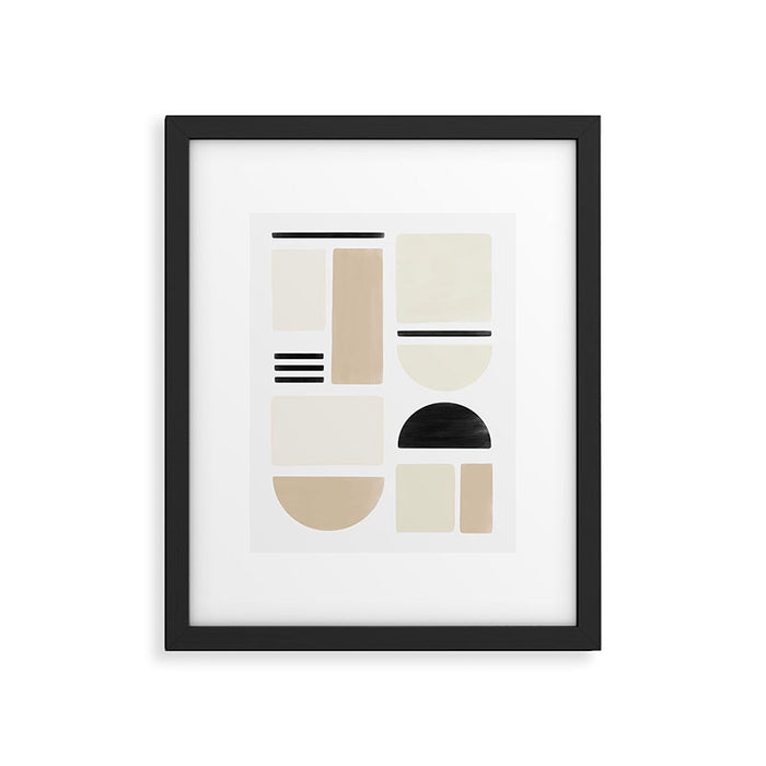 Geometrics | Black Framed Art Print Gallery Image 1