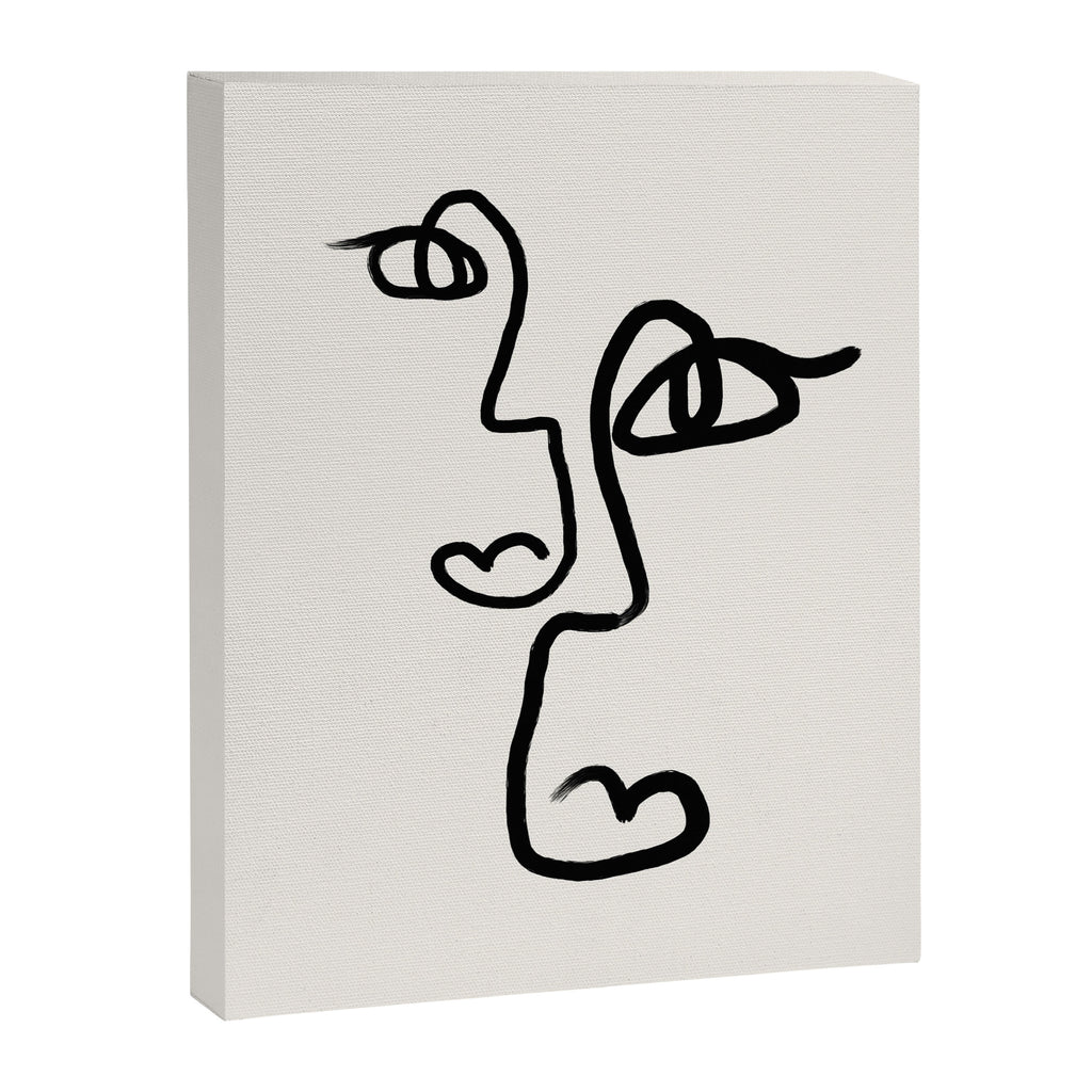 Faces | Black Canvas Print Gallery Image 8