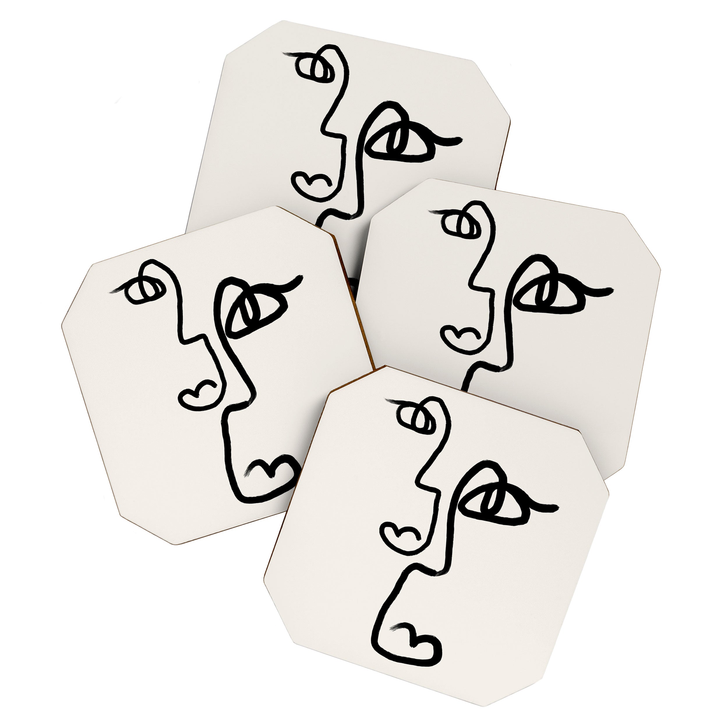 Faces | Black Coaster Gallery Image 1