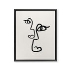 Faces | Black Framed Canvas Print Gallery Image 8