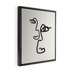 Faces | Black Framed Canvas Print Gallery Image 2